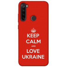 TPU чохол Demsky Keep calm and love Ukraine для Xiaomi Redmi Note 8T