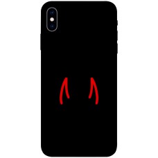 TPU чохол Demsky Red horns для Apple iPhone XS (5.8")