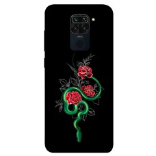 TPU чохол Demsky Snake in flowers для Xiaomi Redmi Note 9 / Redmi 10X