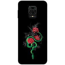 TPU чохол Demsky Snake in flowers для Xiaomi Redmi Note 9s / Note 9 Pro / Note 9 Pro Max