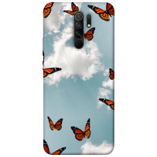 TPU чохол Demsky Summer butterfly для Xiaomi Redmi 9