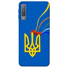 TPU чехол Demsky Квітучий герб для Samsung A750 Galaxy A7 (2018)