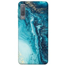 TPU чохол Demsky Голубая краска для Samsung A750 Galaxy A7 (2018)