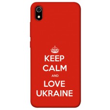 TPU чохол Demsky Keep calm and love Ukraine для Xiaomi Redmi 7A