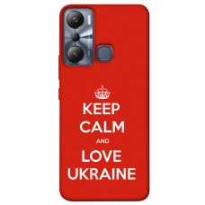 TPU чохол Demsky Keep calm and love Ukraine для Infinix Hot 20i