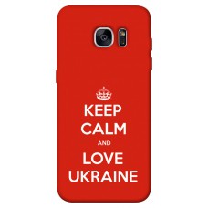 TPU чохол Demsky Keep calm and love Ukraine для Samsung G935F Galaxy S7 Edge