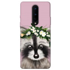 TPU чехол Demsky Raccoon in flowers для OnePlus 8