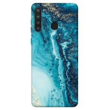 TPU чехол Demsky Голубая краска для Samsung Galaxy A21