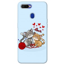 TPU чехол Demsky Два кота Love для Oppo A5s / Oppo A12