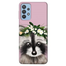 TPU чохол Demsky Raccoon in flowers для Samsung Galaxy M32