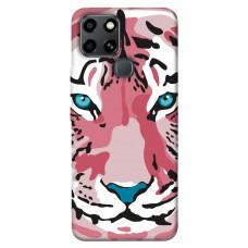 TPU чехол Demsky Pink tiger для Infinix Smart 6