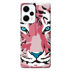 TPU чехол Demsky Pink tiger для Xiaomi Poco F5 Pro