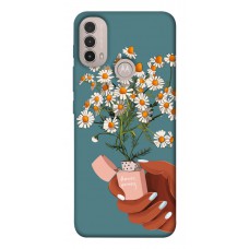 TPU чехол Demsky Chamomile mood для Motorola Moto E40