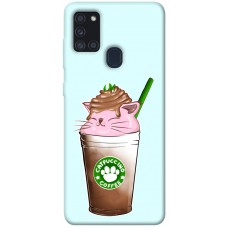 TPU чехол Demsky Catpuccino для Samsung Galaxy A21s