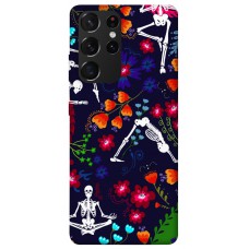 TPU чохол Demsky Yoga skeletons для Samsung Galaxy S21 Ultra
