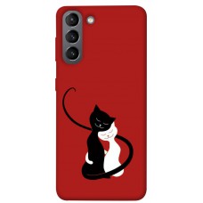 TPU чохол Demsky Влюбленные коты для Samsung Galaxy S21
