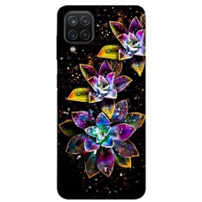 TPU чохол Demsky Flowers on black для Samsung Galaxy A12