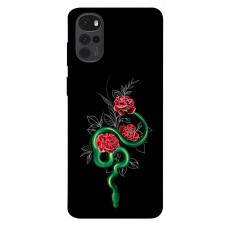 TPU чехол Demsky Snake in flowers для Motorola Moto G22