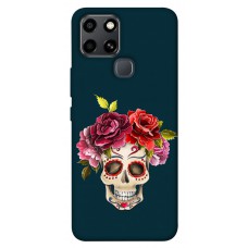 TPU чехол Demsky Flower skull для Infinix Smart 6