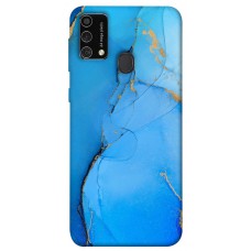 TPU чехол Demsky Синий с золотом для Samsung Galaxy M21s