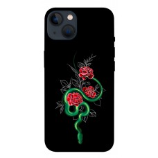 TPU чохол Demsky Snake in flowers для Apple iPhone 13 (6.1")