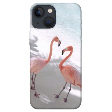 TPU чохол Demsky Flamingos для Apple iPhone 13 mini (5.4")