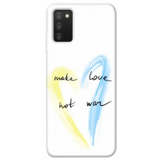 TPU чехол Demsky Make love not war для Samsung Galaxy A03s