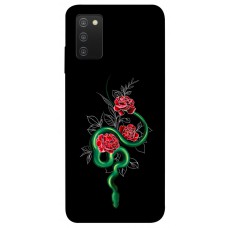 TPU чехол Demsky Snake in flowers для Samsung Galaxy A03s