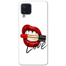 TPU чохол Demsky Красные губы для Samsung Galaxy M22