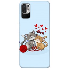 TPU чохол Demsky Два кота Love для Xiaomi Redmi Note 10 5G