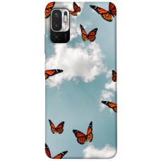TPU чохол Demsky Summer butterfly для Xiaomi Redmi Note 10 5G