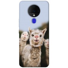 TPU чехол Demsky Funny llamas для TECNO Spark 6