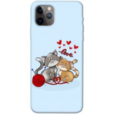 TPU чохол Demsky Два кота Love для Apple iPhone 11 Pro Max (6.5")