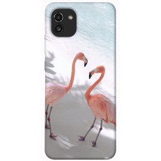 TPU чохол Demsky Flamingos для Samsung Galaxy A03