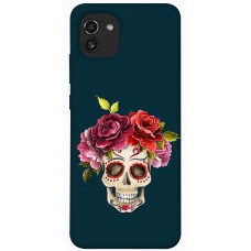 TPU чехол Demsky Flower skull для Samsung Galaxy A03