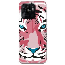 TPU чехол Demsky Pink tiger для Xiaomi Redmi 10C