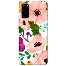 TPU чохол Demsky Акварельные цветы для Samsung Galaxy S20