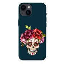 TPU чохол Demsky Flower skull для Apple iPhone 14 (6.1")