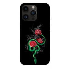 TPU чехол Demsky Snake in flowers для Apple iPhone 14 Pro (6.1")