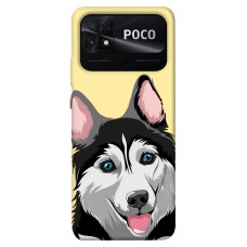 TPU чехол Demsky Husky dog для Xiaomi Poco C40