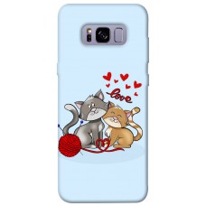 TPU чохол Demsky Два кота Love для Samsung G955 Galaxy S8 Plus