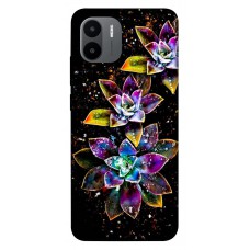 TPU чехол Demsky Flowers on black для Xiaomi Redmi A1 / A2