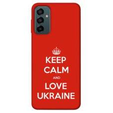 TPU чехол Demsky Keep calm and love Ukraine для Samsung Galaxy M13 4G