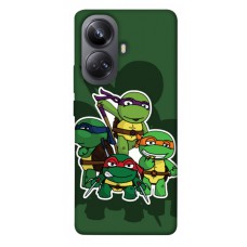 TPU чохол Demsky Green turtles для Realme 10 Pro+