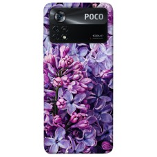 TPU чохол Demsky Violet blossoms для Xiaomi Poco X4 Pro 5G