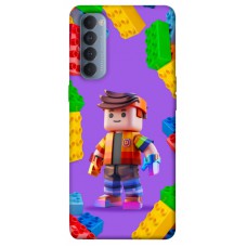 TPU чехол Demsky Colorful constructor для Oppo Reno 4 Pro