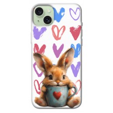 TPU чохол Demsky Animals love 1 для Apple iPhone 15 Plus (6.7")