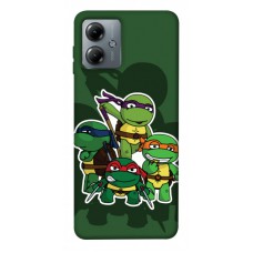 TPU чохол Demsky Green turtles для Motorola Moto G14