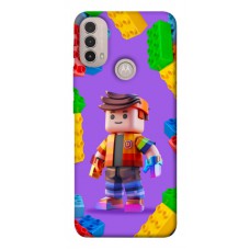 TPU чохол Demsky Colorful constructor для Motorola Moto E40