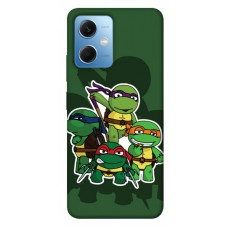 TPU чохол Demsky Green turtles для Xiaomi Poco X5 5G